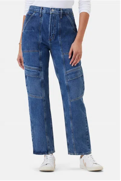 Agolde Cooper Cargo Jeans In Regulation In Blue