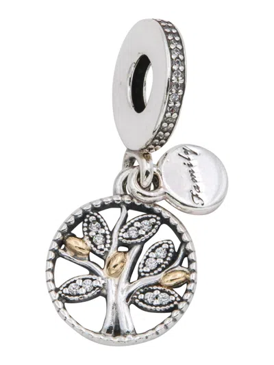 Pandora Sparkling Family Tree Dangle Charm In Gray
