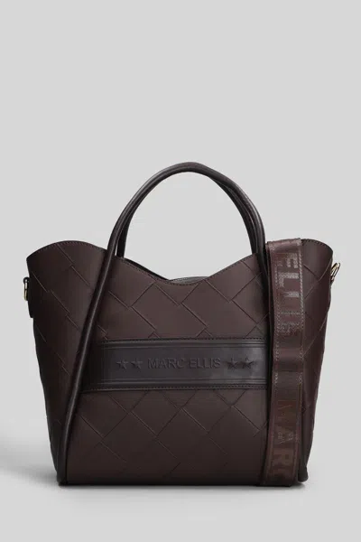 Marc Ellis Basket Plait Tote In Brown