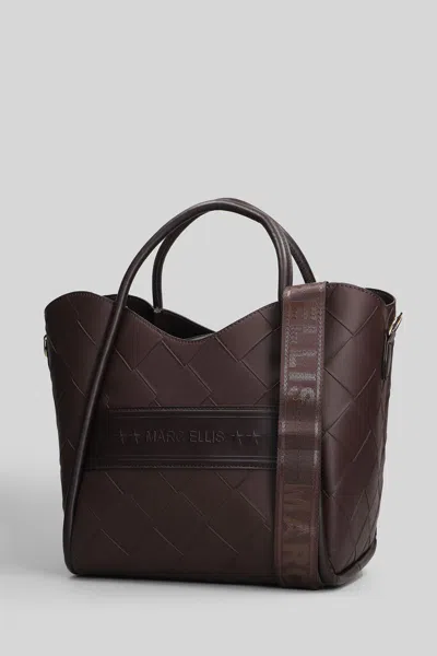 Marc Ellis Basket Plait Tote In Brown