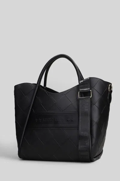 Marc Ellis Basket Plait Tote In Black