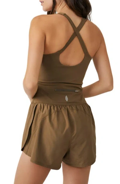 Free People Fp Movement Righteous Runsie Romper In Green