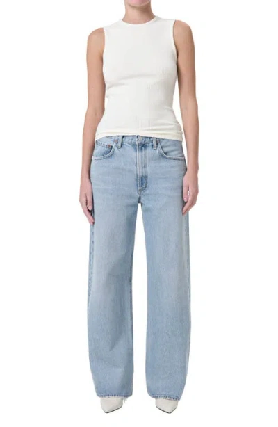 Agolde Women Light Blue V-waist Baggy Jeans, 25 Luxury Jeans For Women Darveys