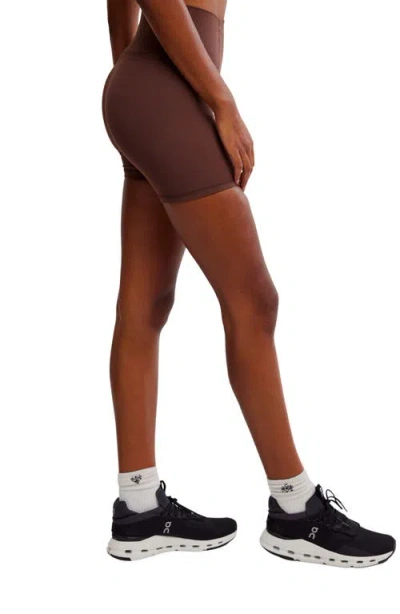 Free People Fp Movement Never Better Bike Shorts In Brown