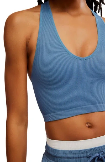 Free People Fp Movement Free Throw Crop Tank In Blue