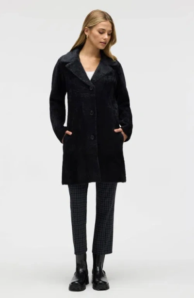 Nvlt Eyelash Longline Sweater Coat In Black