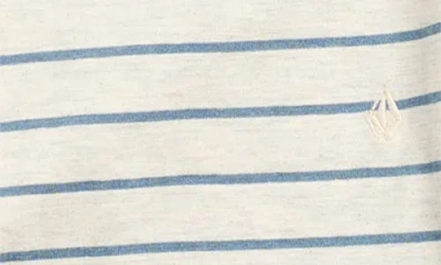 Volcom Kids' Three-piece Denim Jacket, Stripe Tee & Cargo Pants Set In Blue