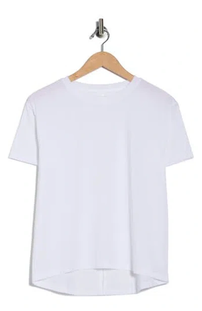 Z By Zella Inspired Knit Activewear T-shirt In White