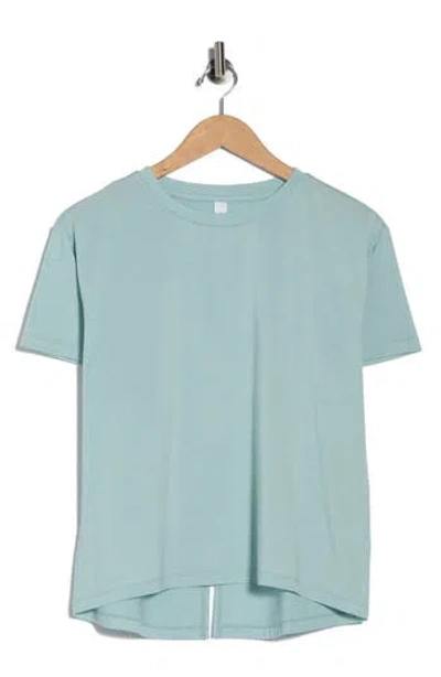 Z By Zella Inspired Knit Activewear T-shirt In Green