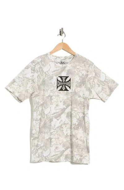 Goodie Two Sleeves West Coast Choppers Graphic T-shirt In Silver