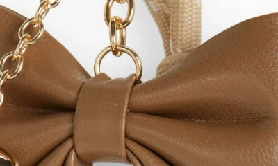 Leith Bow Cluster Bag Charm In Brown