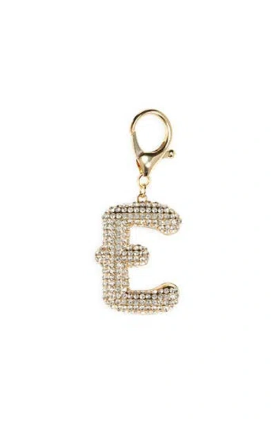Leith Pavé Initial Bag Charm In Gold