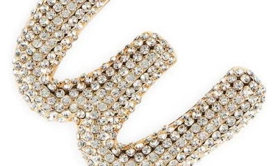 Leith Pavé Initial Bag Charm In Gold