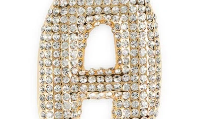 Leith Pavé Initial Bag Charm In Gold