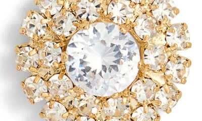 Tasha Set Of 3 Pavé Crystal Button Stud Earrings In Gold