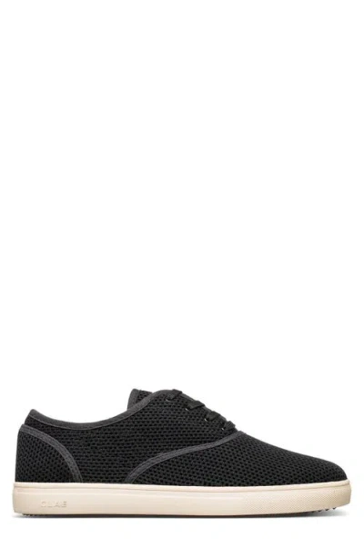 Clae Bruce Knit Low Top Sneaker In Black