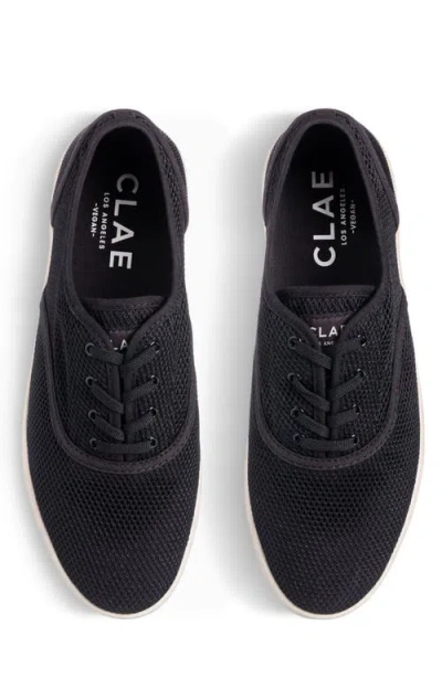 Clae Bruce Knit Low Top Sneaker In Black