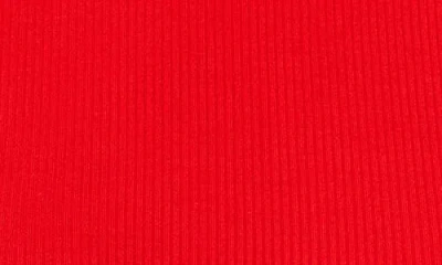 Halogen ® Fitted Ribbed Tank Top In Red