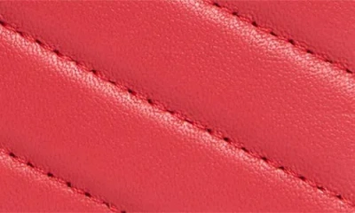 Mundi Small Leather Goods Quilted Tab Frame Clutch In Red