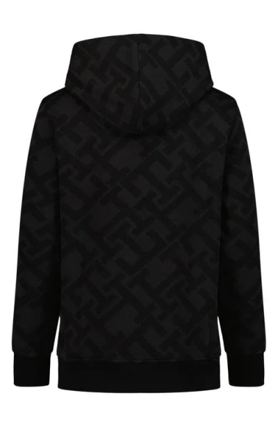 Tommy Hilfiger Kids' Monotype Graphic Hoodie In Black