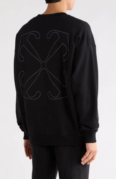 Off-white Dotted Arrow Diagonal Skate Sweatshirt In Multi