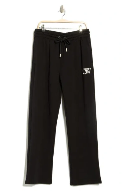 Off-white Ow Cotton Sweatpants In Black