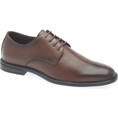 Geoffrey Beene Ribbed Derby In Brown