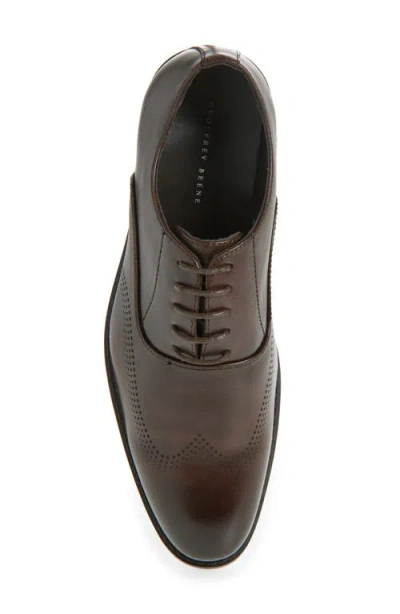 Geoffrey Beene Faux Leather Oxford In Brown