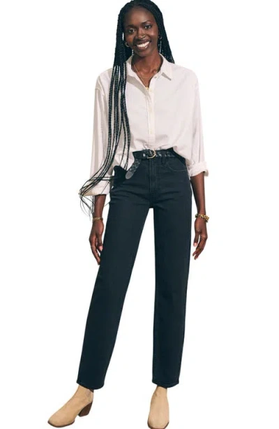 Faherty Slim Straight Leg Jeans In Blue