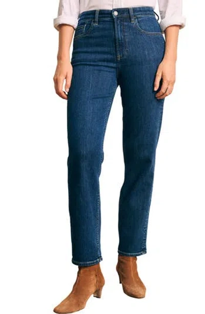 Faherty Slim Straight Leg Jeans In Blue
