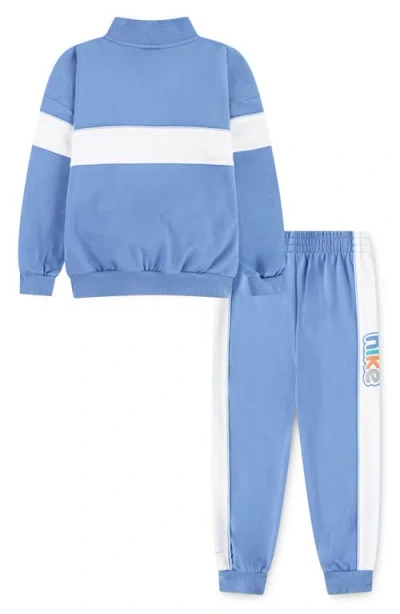 Nike Kids' E1d1 Quarter Zip Sweatshirt & Pants Set In Blue