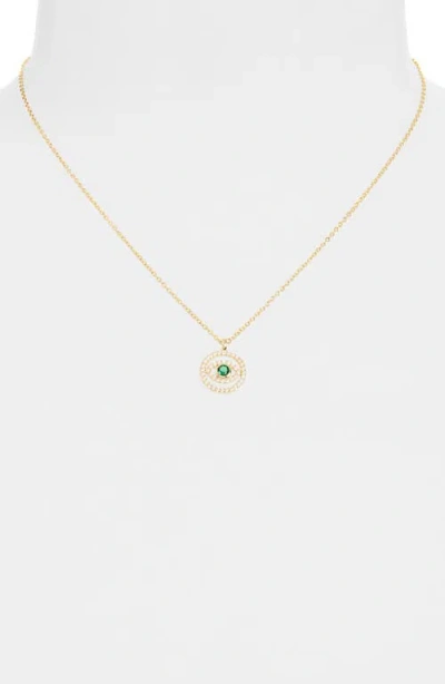 Argento Vivo Evil Eye Pendant Necklace In Gold