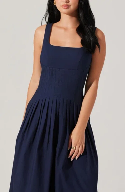 Astr The Label Aeryn Wide Leg Jumpsuit In Blue