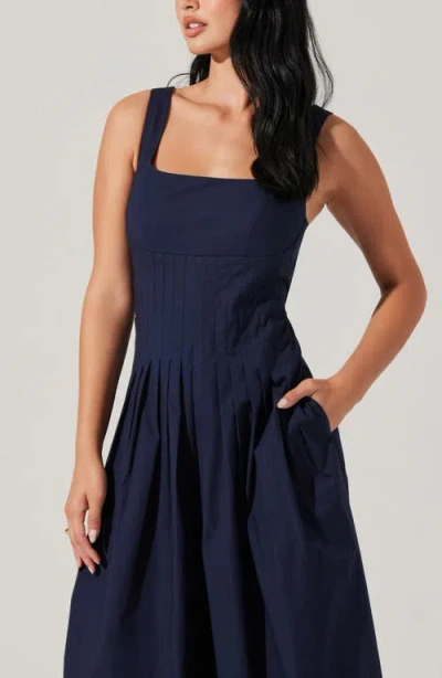 Astr The Label Aeryn Wide Leg Jumpsuit In Blue