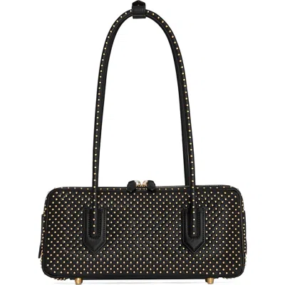 Rebecca Minkoff The Brief Studded Leather Shoulder Bag In Black