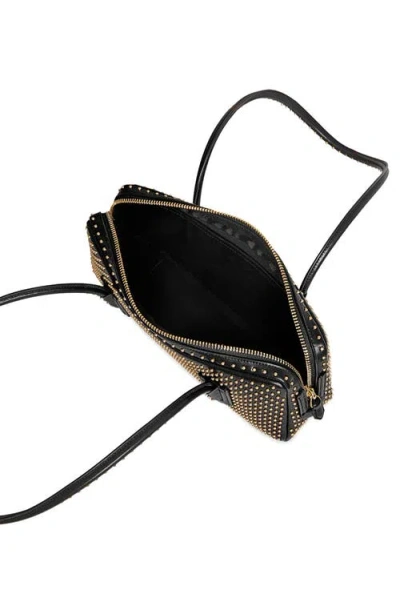 Rebecca Minkoff The Brief Studded Leather Shoulder Bag In Black