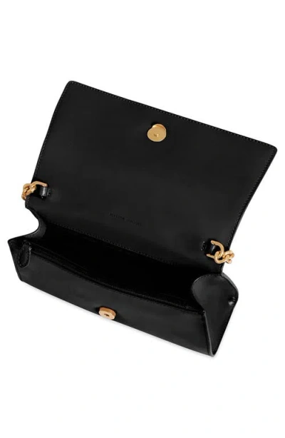 Rebecca Minkoff Curb Link Leather Crossbody Bag In Black