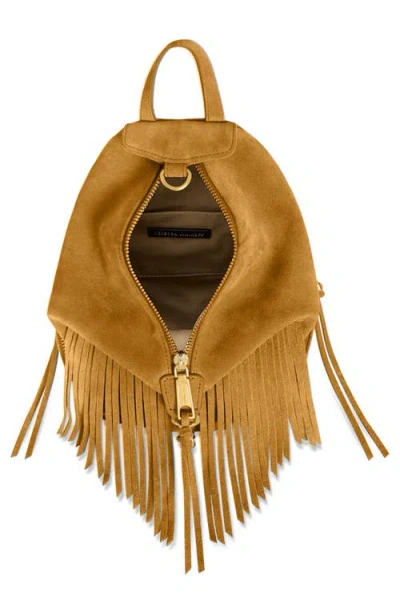 Rebecca Minkoff Convertible Mini Julian Backpack In Gold