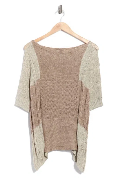 Forgotten Grace Open Knit Top In Multi