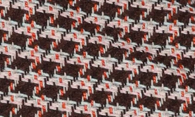 Walter Baker Vallery Houndstooth Skirt In Burgundy