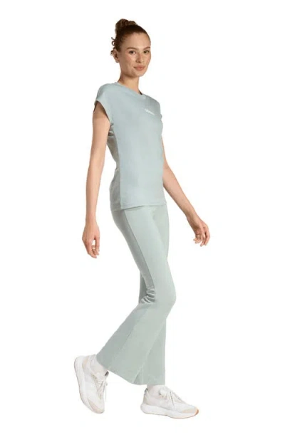 Adidas Originals Adidas Essentials Small Logo Flared Leggings In Metallic