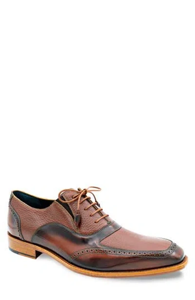 Mezlan Brogue Apron Toe Oxford In Multi