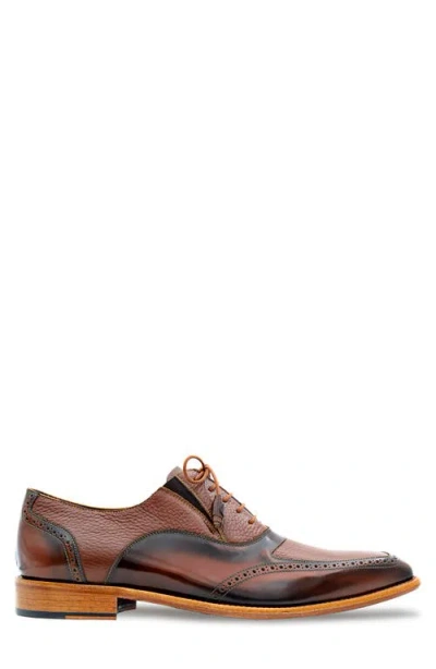 Mezlan Brogue Apron Toe Oxford In Multi