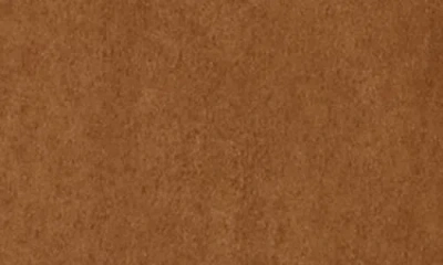 Renee C Faux Suede Longline Coat In Brown