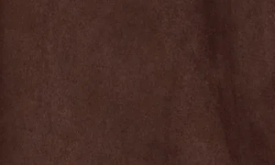 Renee C Faux Suede Longline Coat In Brown