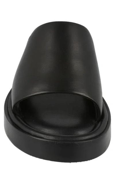 Ferragamo Guione Slide Sandal In Black