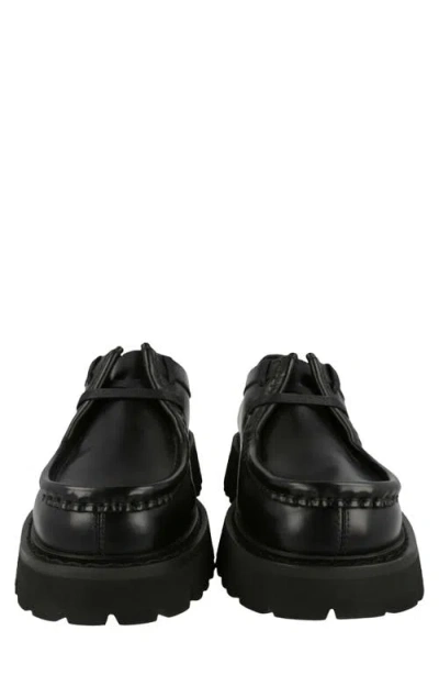 Ferragamo Deroy Lug Sole Dress Shoe In Black