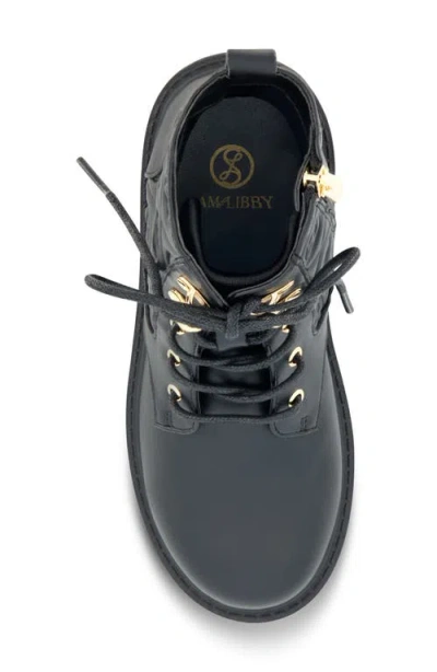 Sam & Libby Kids' Combat Boot In Black