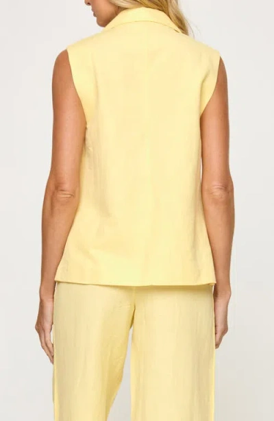 L*space Lspace San Marco Cover-up Vest In Yellow