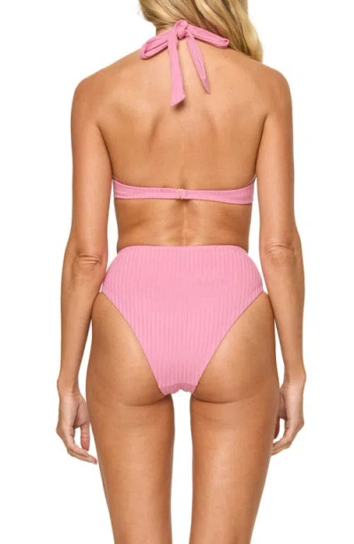 L*space Lspace Savannah High Waist Bikini Bottoms In Pink
